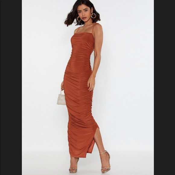 Nasty Gal Dresses & Skirts - Ruche Midi Dress Nasty Gal Dresses & Skirts - Ruche Midi Dress